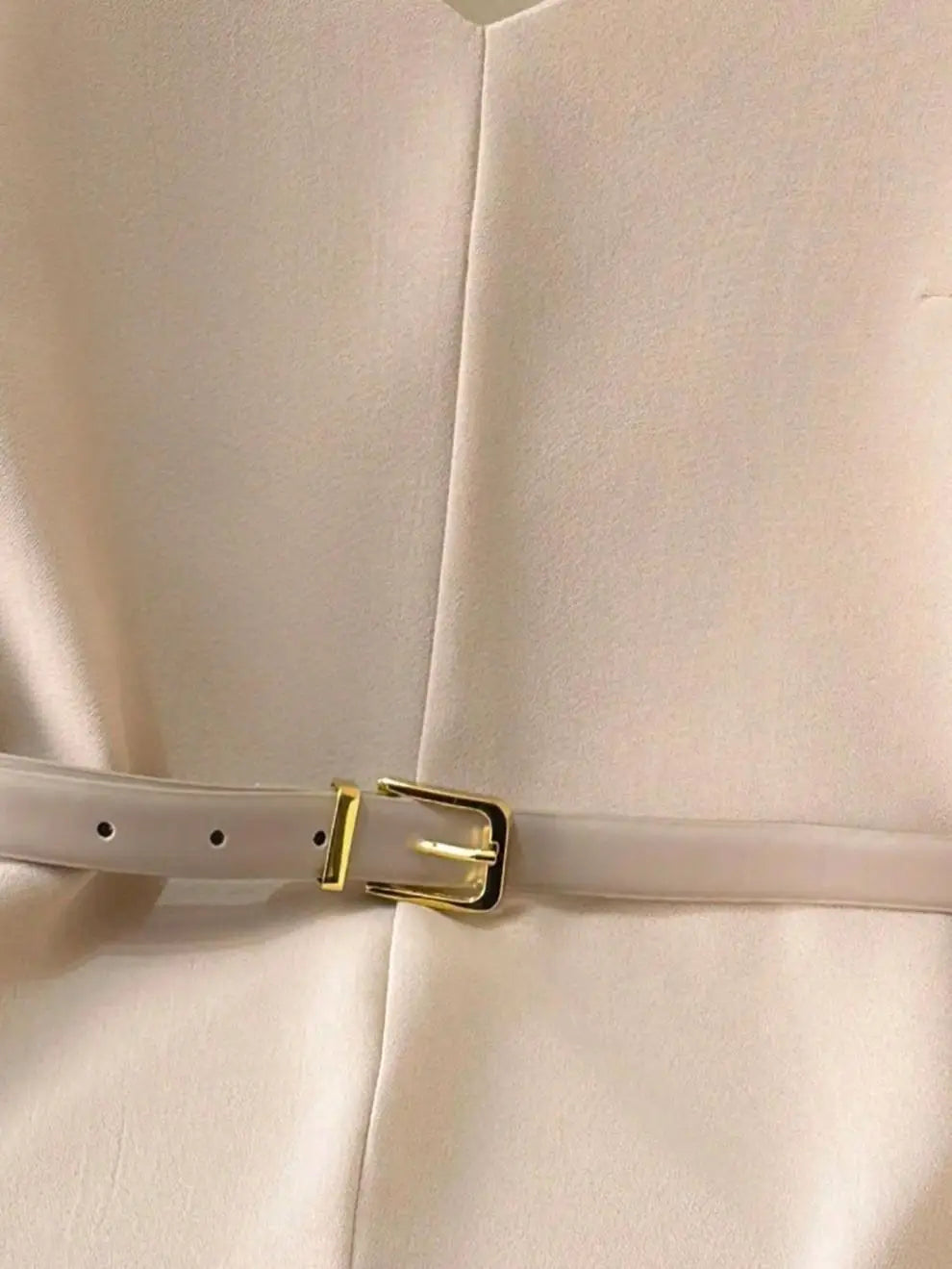 Light Beige Lotus Leaf Top