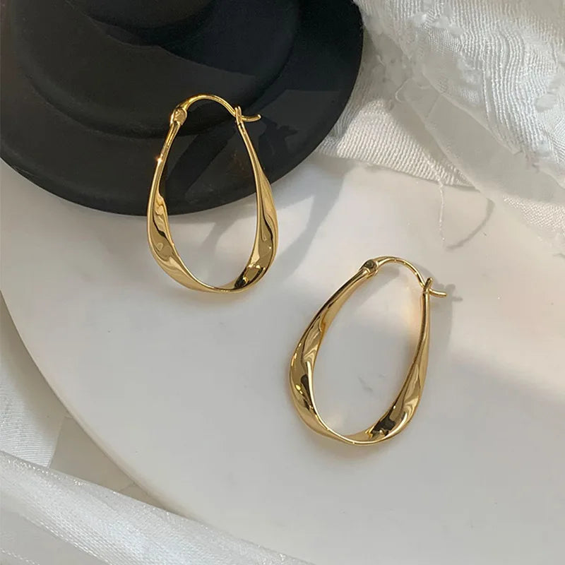 Golden Hoop Earrings