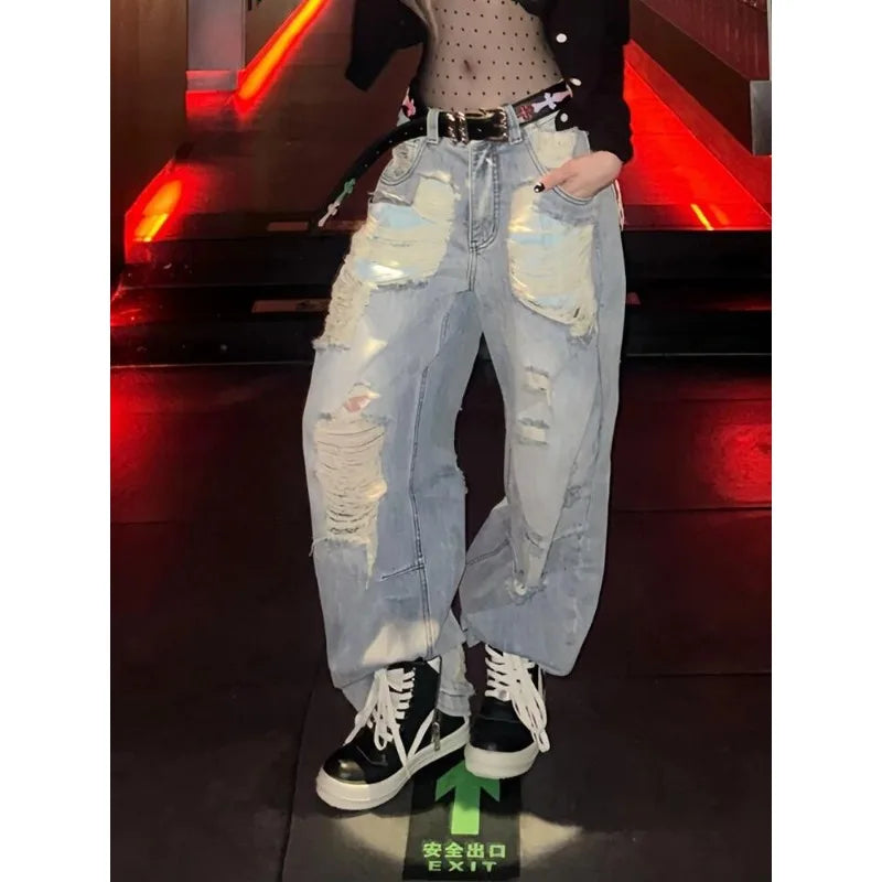 Denim Loose Blue Pants