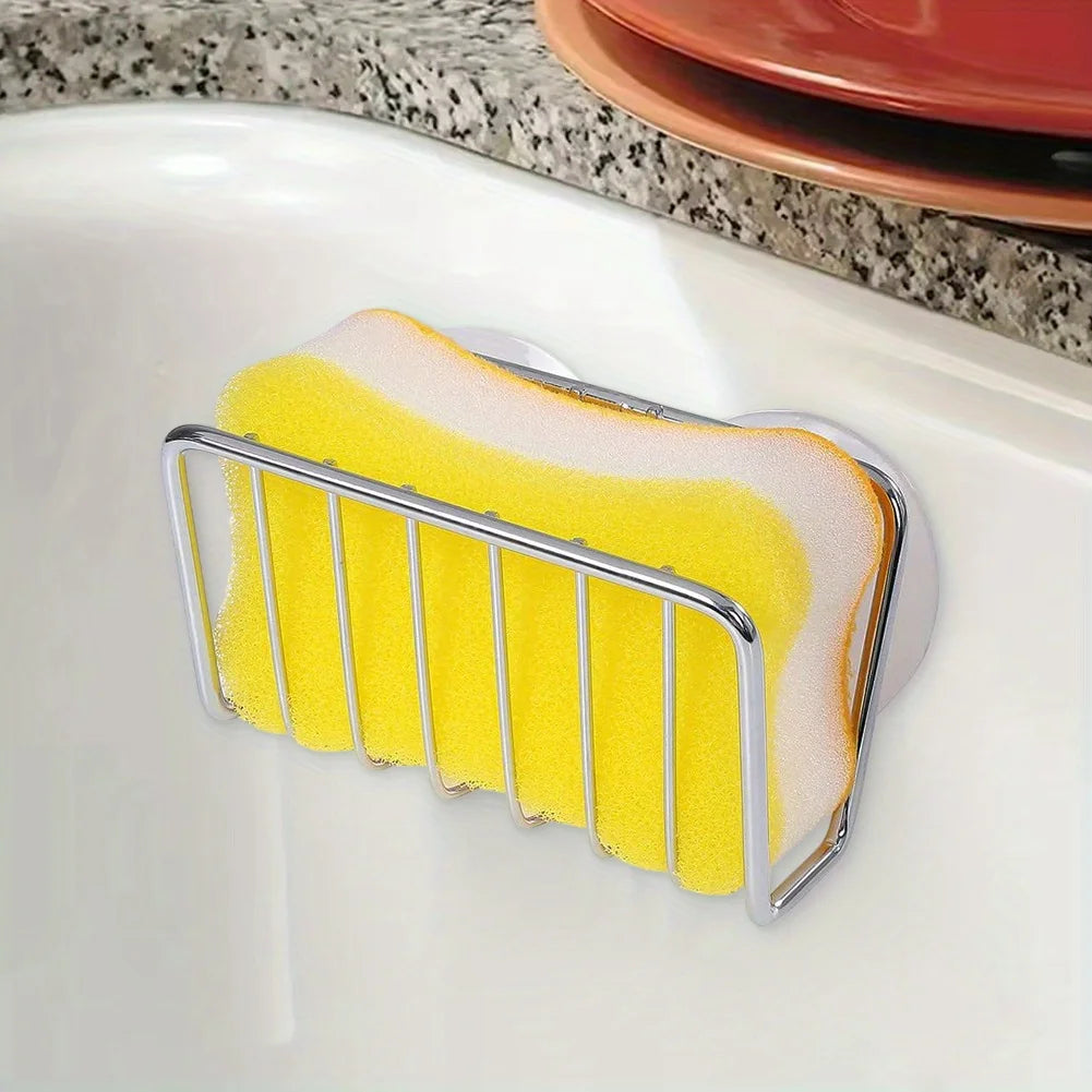 Self-Draining Sponge Holder With Suction Cup
