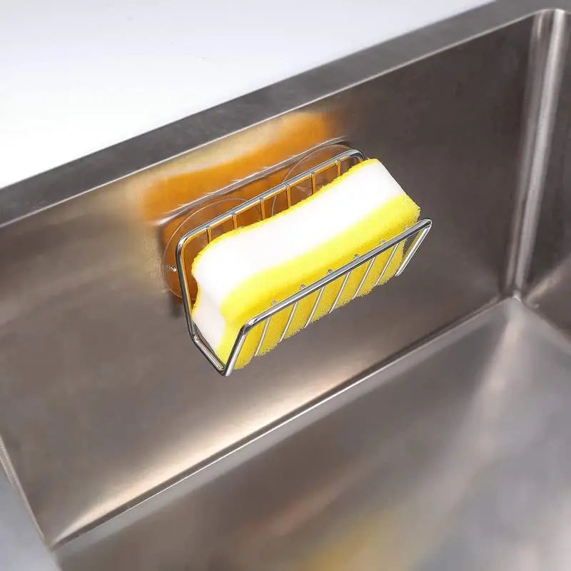 Self-Draining Sponge Holder With Suction Cup