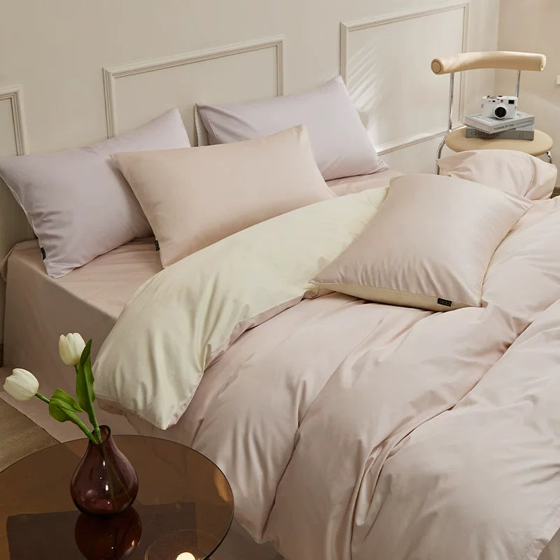 Four-Piece & Double-Piece Satin Quilt Cover