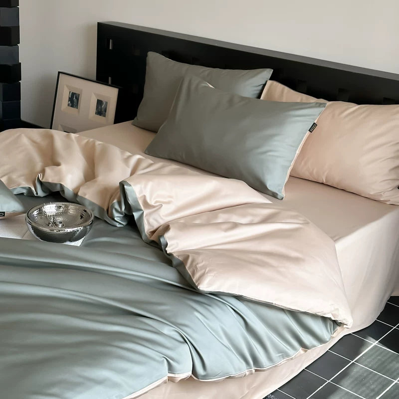 Four-Piece & Double-Piece Satin Quilt Cover