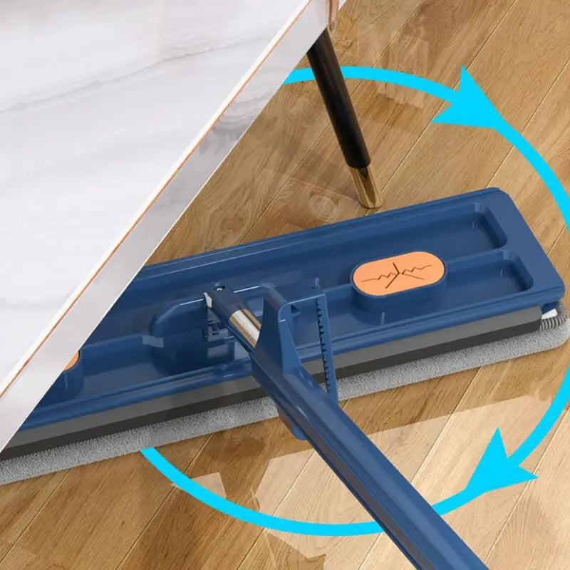 Flat Mop for Wet and Dry Use With 360 ° Swivel