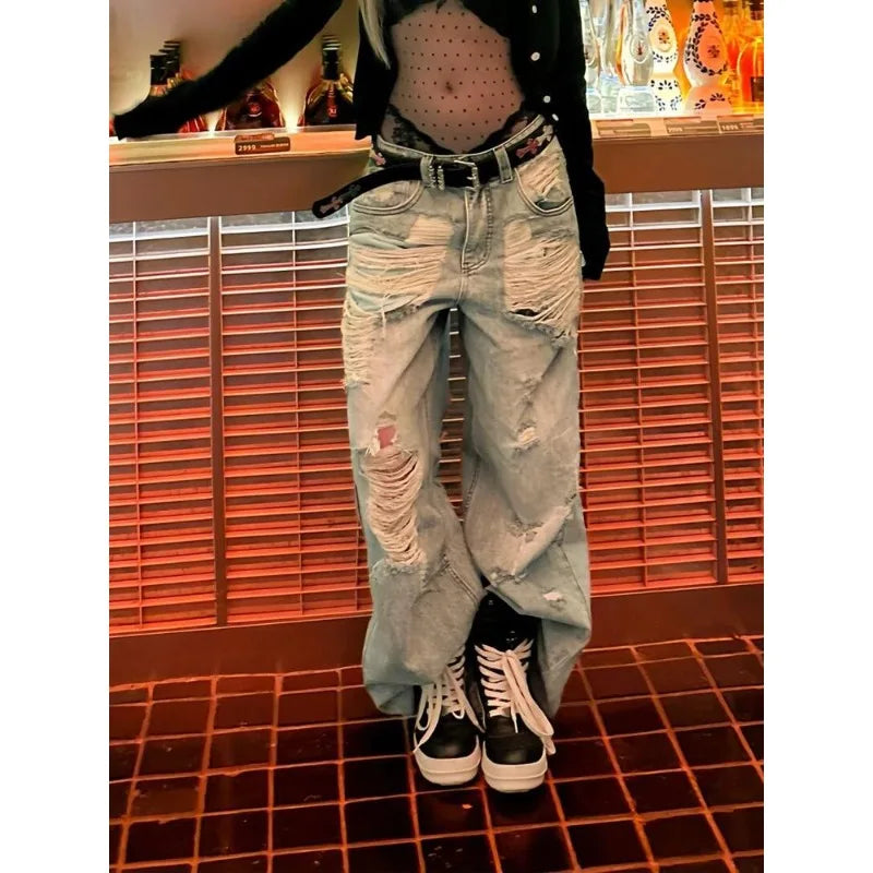 Denim Loose Blue Pants