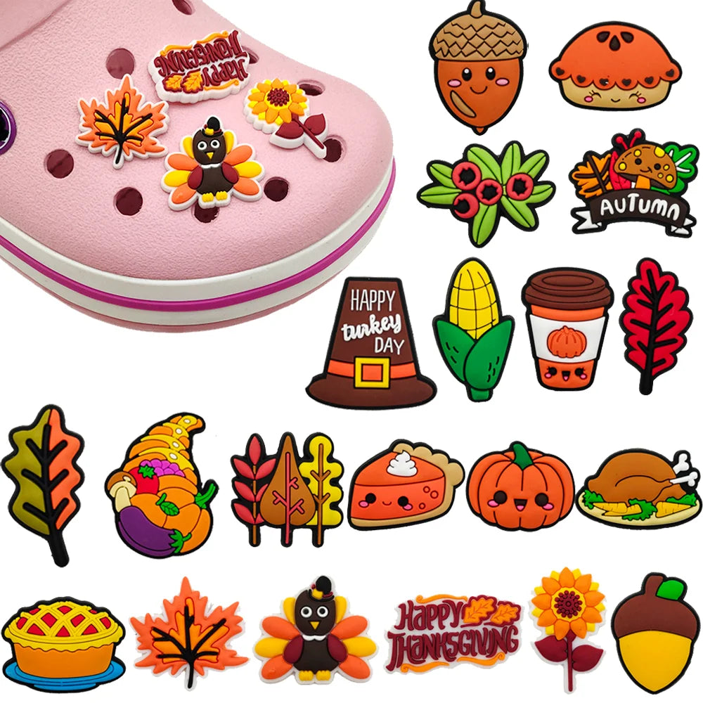 Thanksgiving/Autumn Shoe Charms