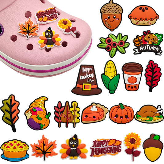 Thanksgiving/Autumn Shoe Charms