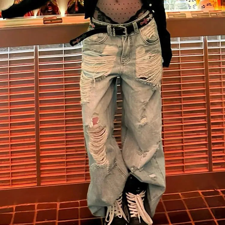 Denim Loose Blue Pants