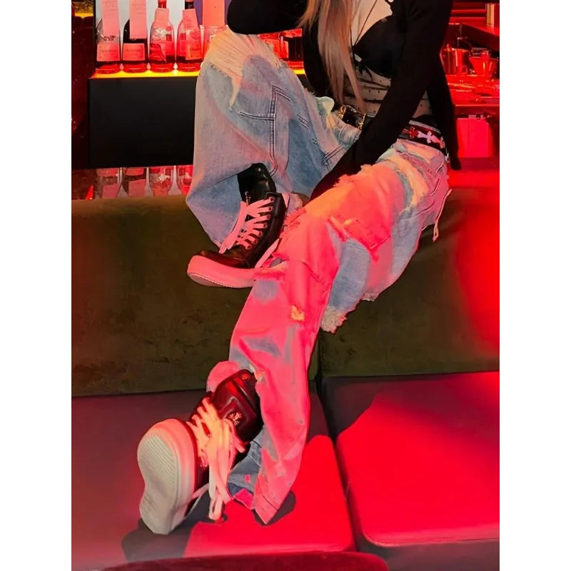 Denim Loose Blue Pants