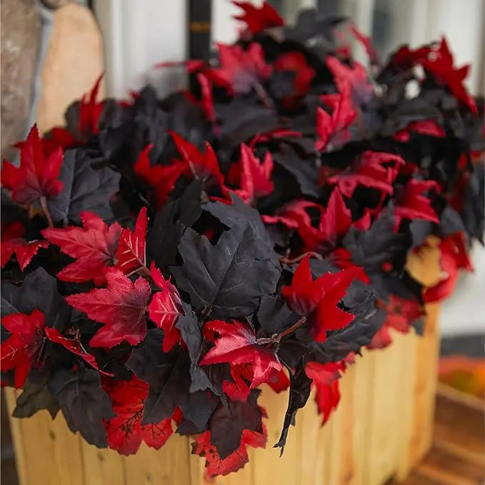 35cm Autumn Artificial Maple Leaves