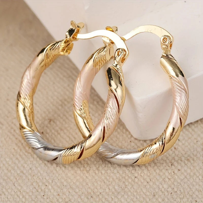 Golden Hoop Earrings
