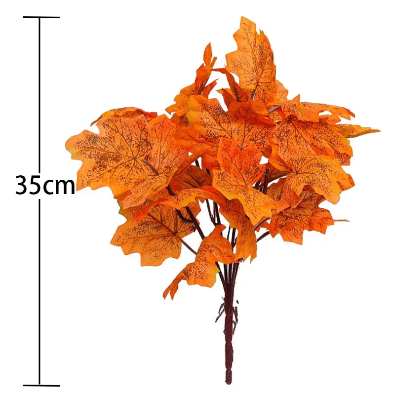 35cm Autumn Artificial Maple Leaves