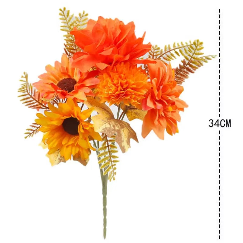 35cm Autumn Artificial Maple Leaves