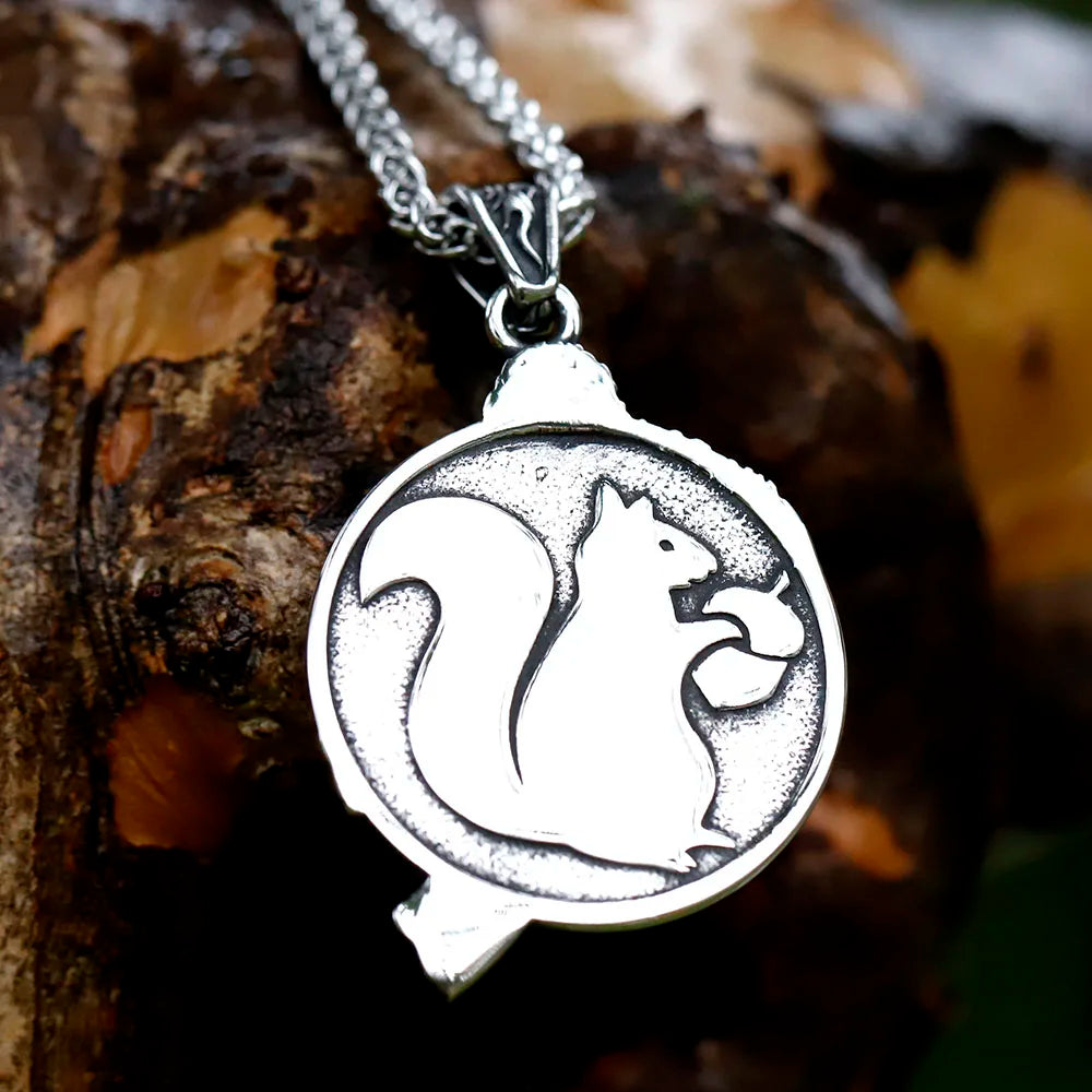 Squirrel Pendant Necklace