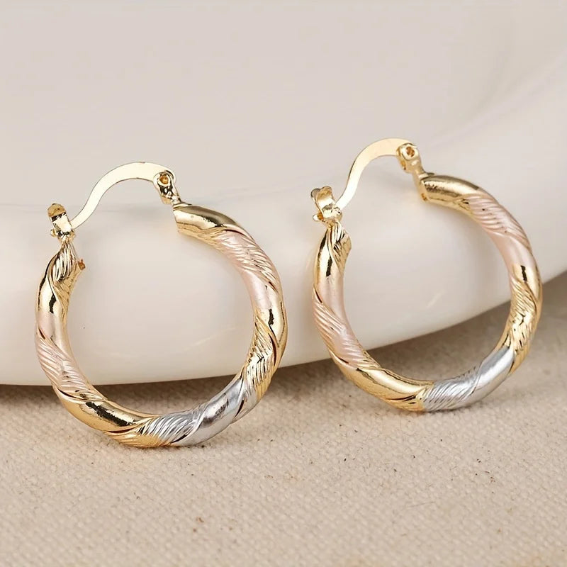 Golden Hoop Earrings