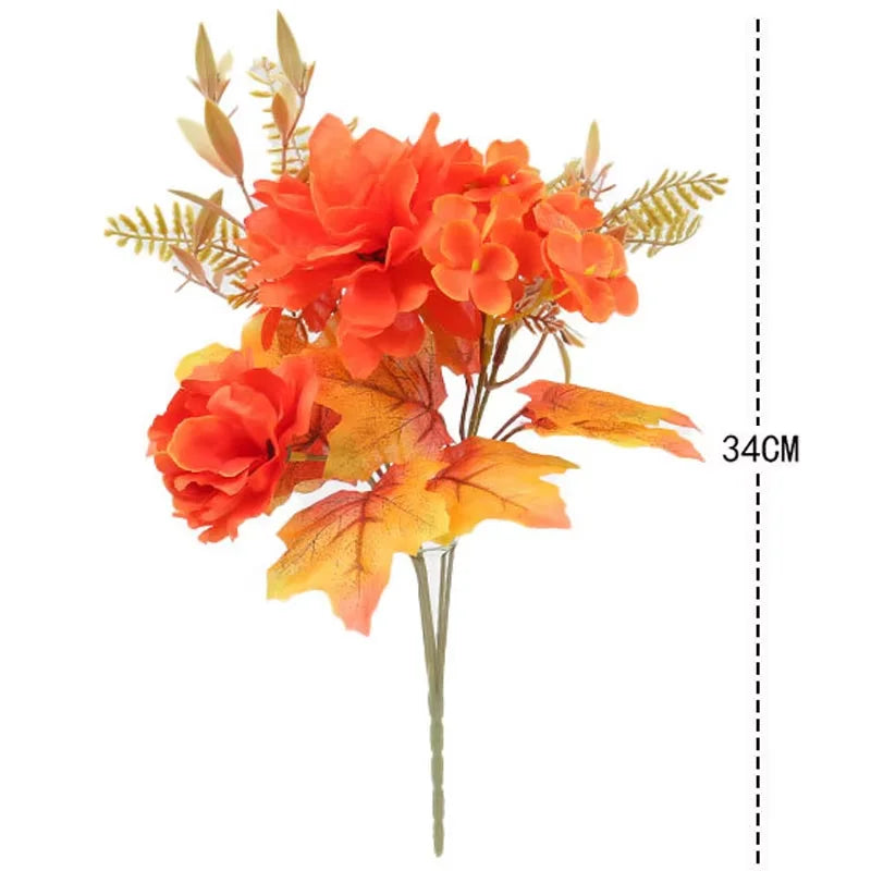 35cm Autumn Artificial Maple Leaves