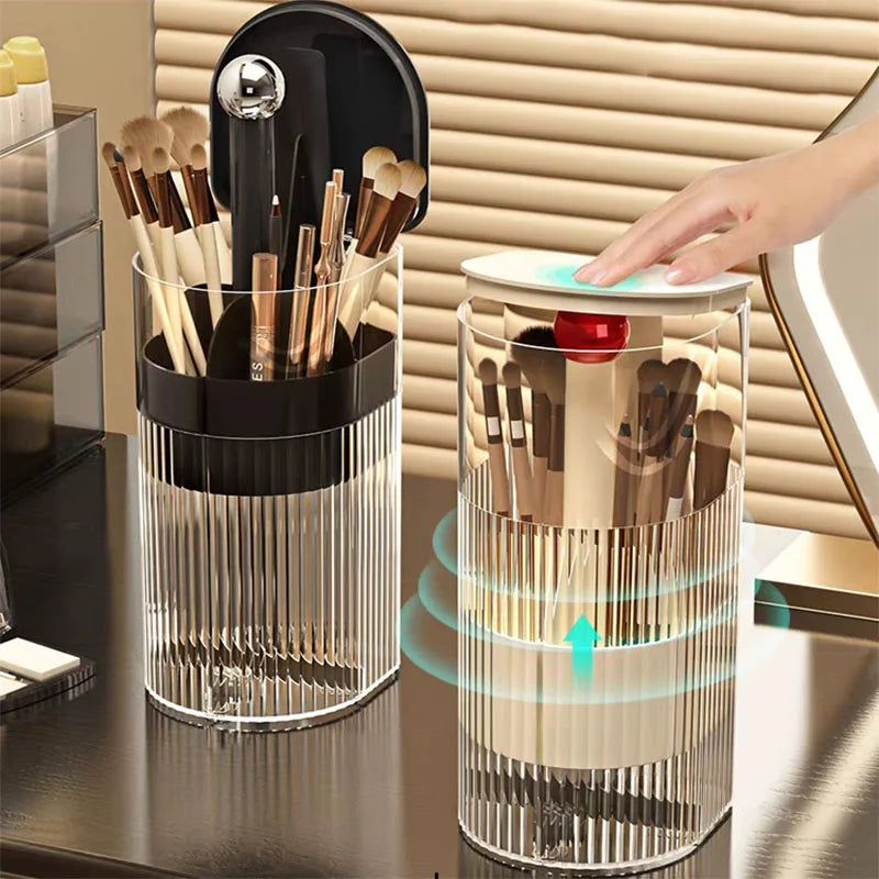 Transparent Makeup Brush Holder